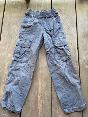 The Children's Place Gray Cargo Jeans with Elastic Waistband
